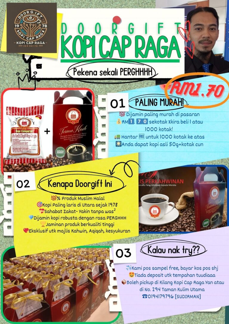 Doorgift Kopi Cap Raga Paling HOT