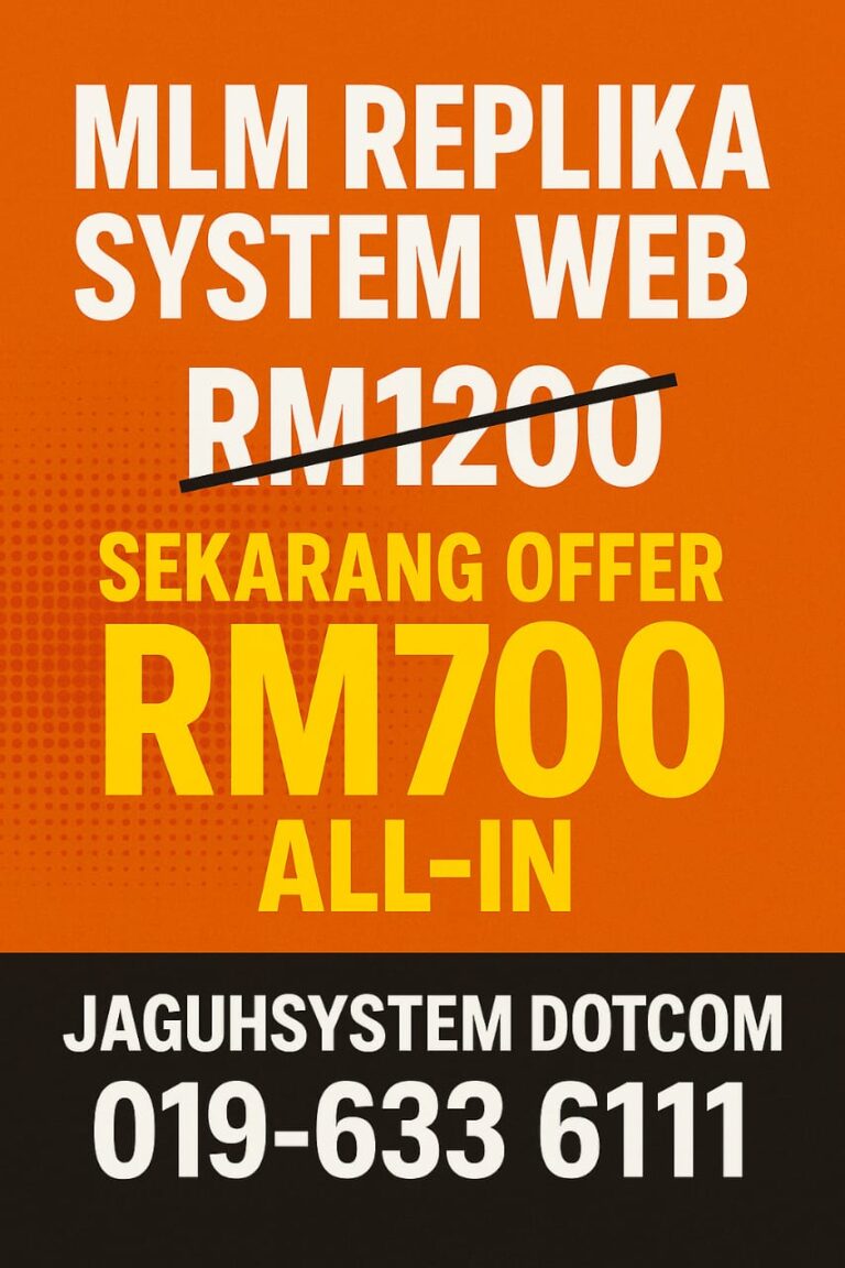 Tempah Web Replika MLM